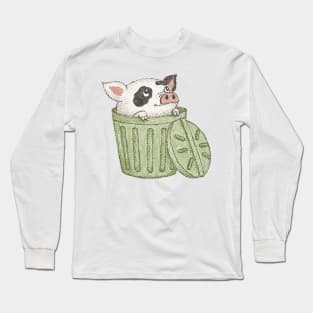 Spotted pig in a bucket Long Sleeve T-Shirt